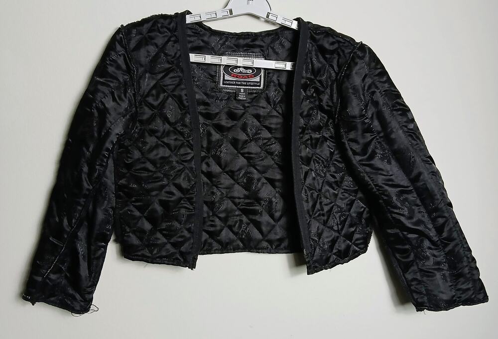 River Road Womens Quilted Removable Motorcycle Jacket Liner Black Size S